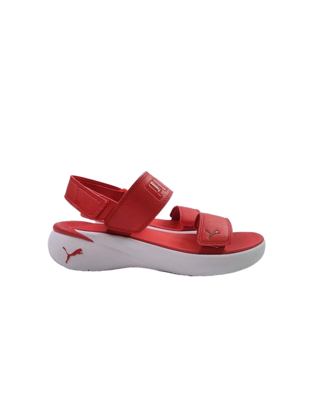Puma Women’s Red Comfort Strap Sandals Size 8